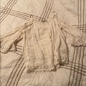 Cream blouse